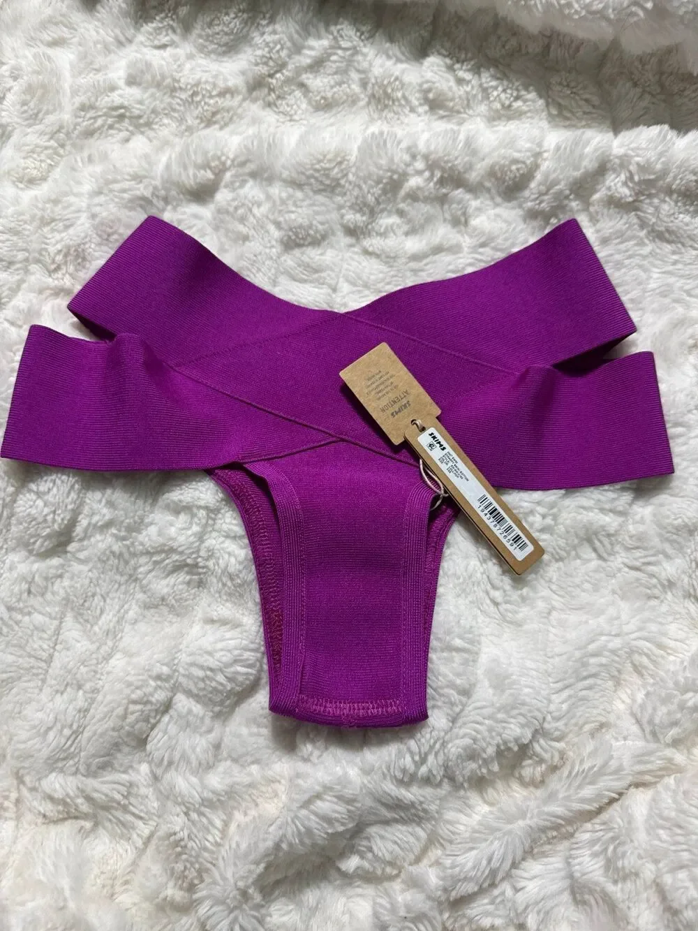 Knit Swim Strappy Bikini Bottom Lollipop